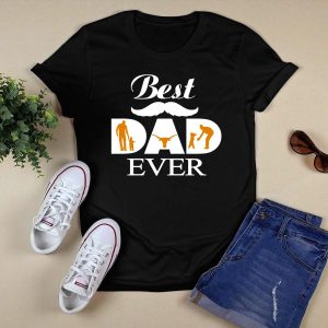 Texas Longhorns Best Dad Ever Family Silhouette Sports Fan T-Shirt