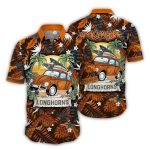 Texas Longhorns Camping Floral Hook 'Em Horns Hawaiian Shirt