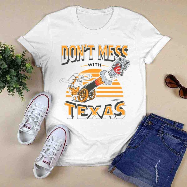 Texas Longhorns Cannon Blasting Dont Mess with Texas T Shirt 1 0