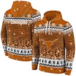 Texas Longhorns Christmas Trees All Over Print Hoodie
