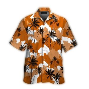 Texas Longhorns Coconut And Clound Tropical Hawaiian Shirt