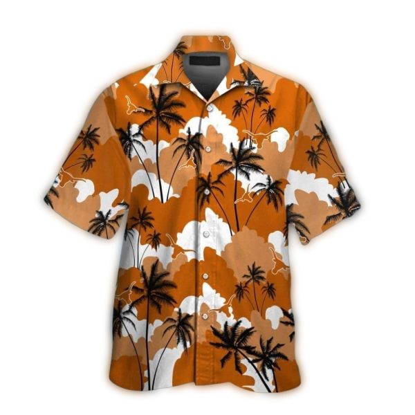 Texas Longhorns Coconut and Clound Tropical Hawaiian Shirt 1