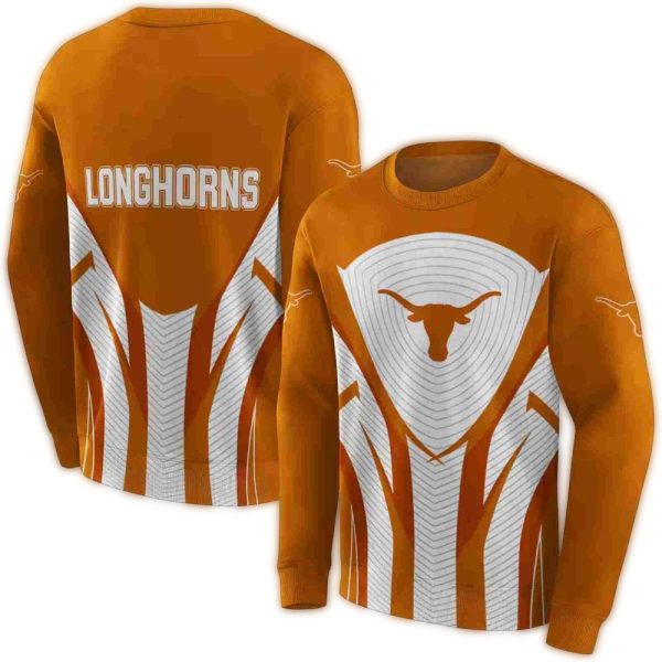 Texas Longhorns Concentric Lines AOP Sweatshirt 1