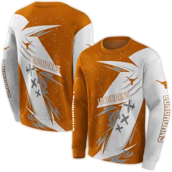 Texas Longhorns Dynamic Slash AOP Sweatshirt 1