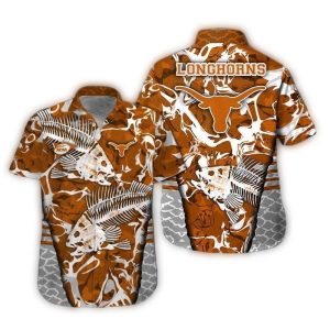 Texas Longhorns Fishing Hawaiian Shirt