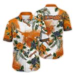 Texas Longhorns Flower Pattern Tropical Hawaiian Shirt