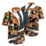 Texas Longhorns Flower Pineapple Floral Pattern Hawaiian Shirt