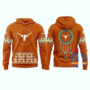 Texas Longhorns Football Native American Heritage All Over Print Hoodie