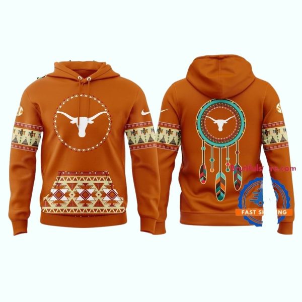 Texas Longhorns Football Native American Heritage Hoodie Shirt 1
