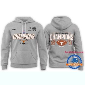 Texas Longhorns Football Playoff 2025 Peach Bowl Champions 39 31 Score All Over Print Hoodie