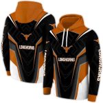 Texas Longhorns Futuristic Pattern All Over Print Hoodie