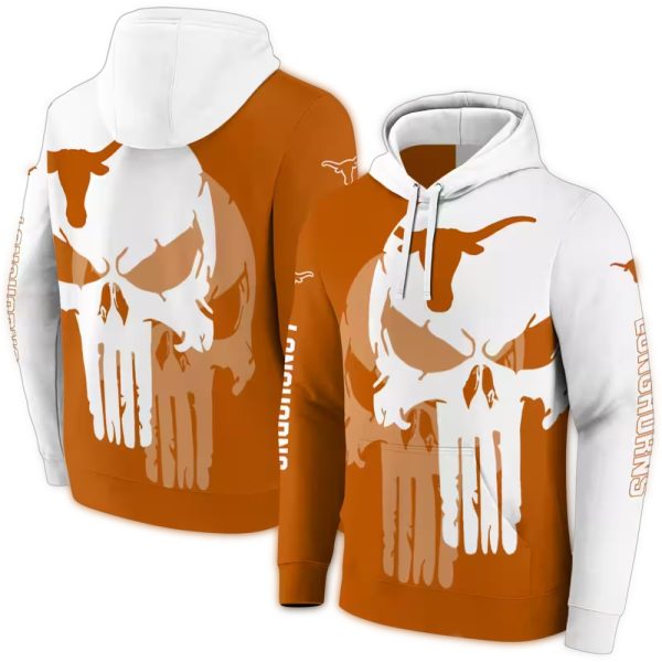 Texas Longhorns Graphic Punisher AOP Hoodie 1