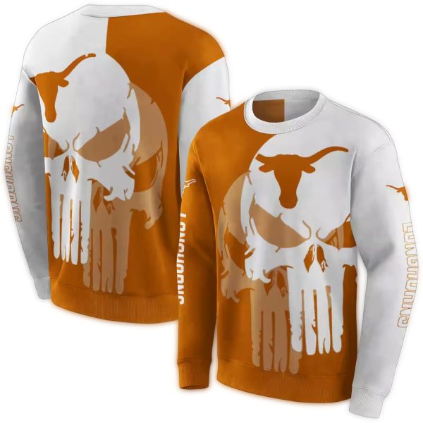 Texas Longhorns Graphic Punisher AOP Sweatshirt 1
