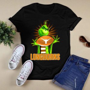 Texas Longhorns Grinch Football T-Shirt