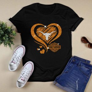 Texas Longhorns Hd Heart T-Shirt