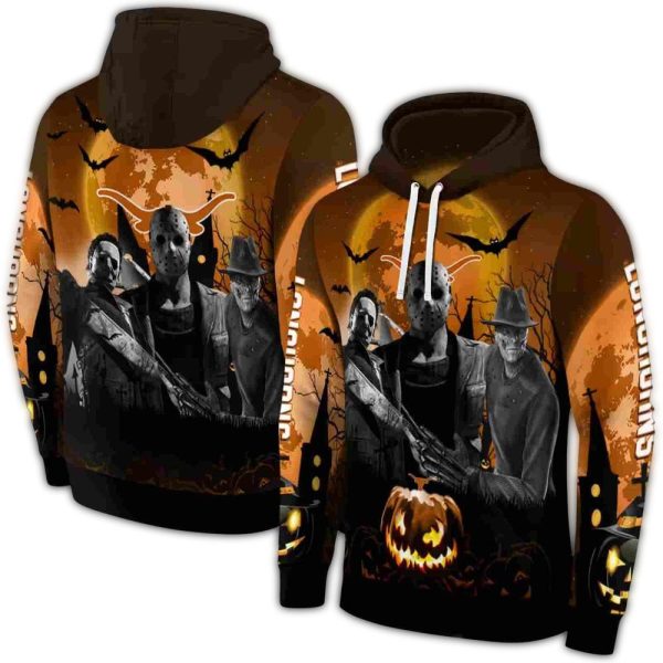 Texas Longhorns Halloween Vibes AOP Hoodie 1