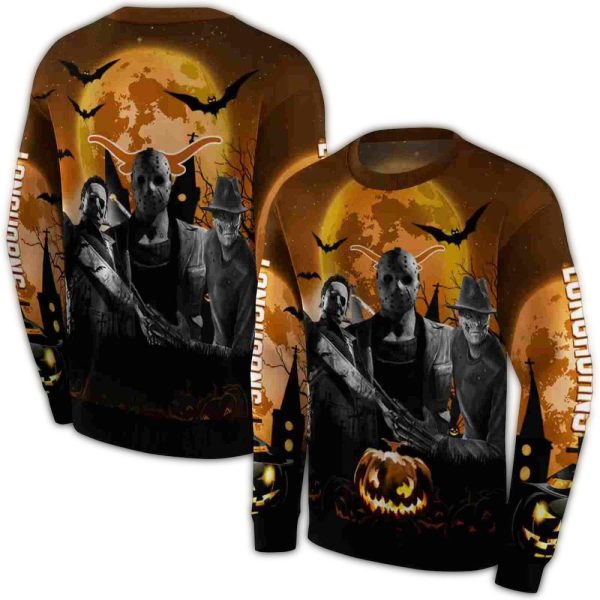 Texas Longhorns Halloween Vibes AOP Sweatshirt 1