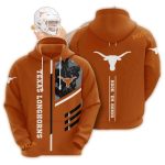 Texas Longhorns Hook 'Em Horns All Over Print Hoodie