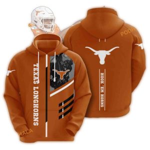 Texas Longhorns Hook 'Em Horns All Over Print Hoodie
