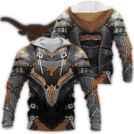 Texas Longhorns Knights Templar Armor All Over Print Hoodie