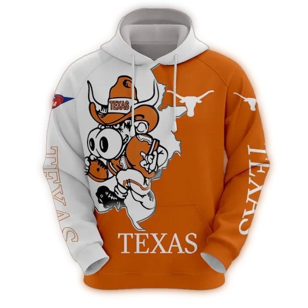 Texas Longhorns Mascot AOP Hoodie 1