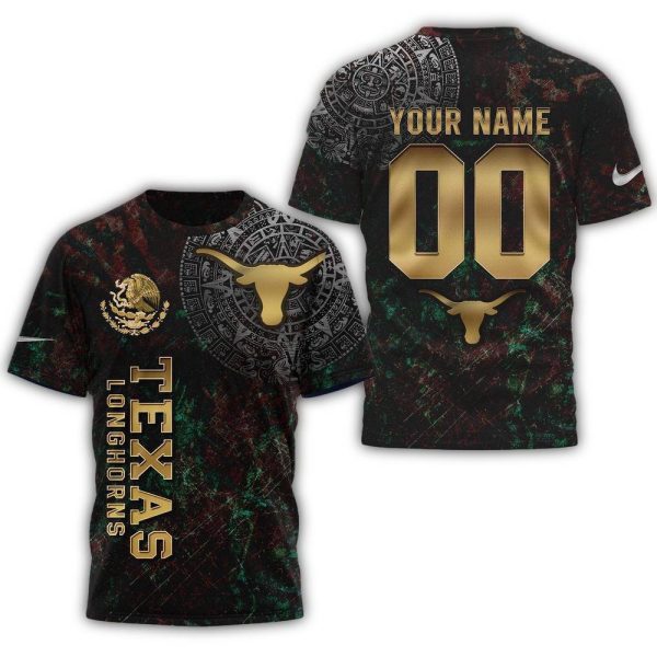 Texas Longhorns Mexican Heritage New Unisex 3D Shirt 1