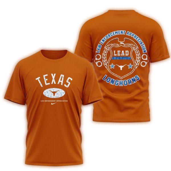 Texas Longhorns NCAA Law Appreciation Month Unisex 3D Shirt 1