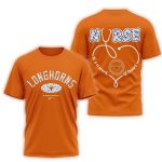 Texas Longhorns Nurse Appreciation Day All Over Print T Shirt