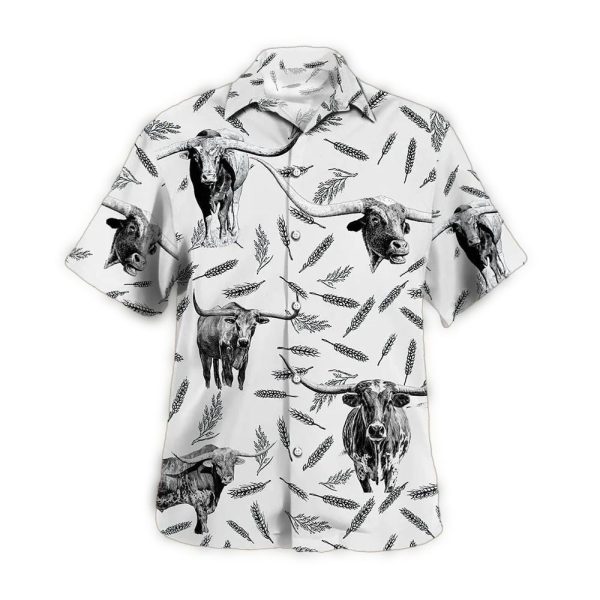 Texas Longhorns Pattern Hawaiian Shirt 1