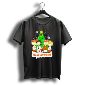 Texas Longhorns Peanuts Characters Christmas Tree T Shirt