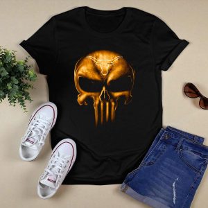 Texas Longhorns Punisher Skull T-Shirt