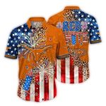 Texas Longhorns Red White 4Th Of July Hawaiian Shirt
