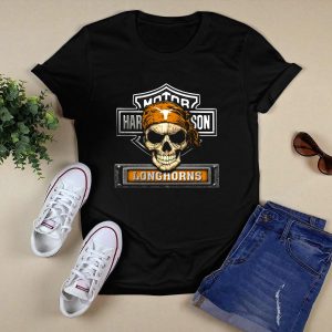 Texas Longhorns Skull Hd T-Shirt