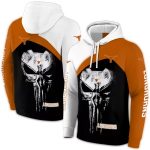 Texas Longhorns Skull Punisher All Over Print Hoodie