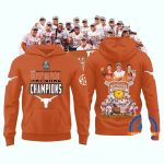 Texas Longhorns Softball Womens College World Series 2025 Champions Team Graphic All Over Print Hoodie