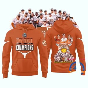 Texas Longhorns Softball Womens College World Series 2025 Champions Team Graphic All Over Print Hoodie