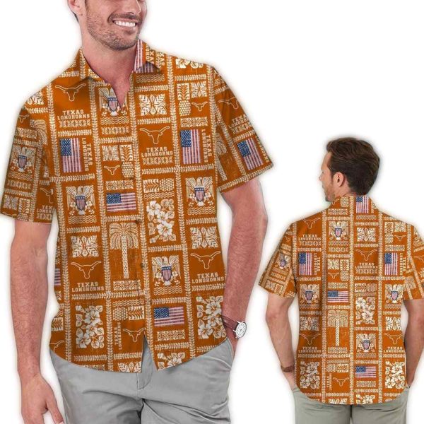 Texas Longhorns Summer Commemorative Tropical Hawaiian Shirt 1