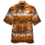 Texas Longhorns Surf Beach Coconut Pattern Summer Hawaiian Shirt