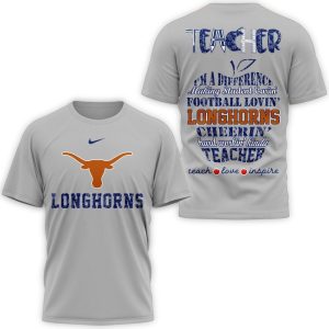 Texas Longhorns Teacher Pride 2025 All Over Print T Shirt