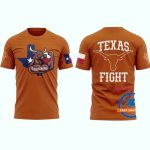Texas Longhorns Texas Strong Mascot 2025 All Over Print T Shirt