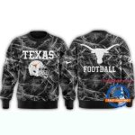 Texas Longhorns The Icy Black All Over Print Sweatshirt