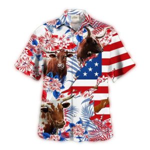 Texas Longhorns Tropical Flower Flag Us Hawaiian Shirt