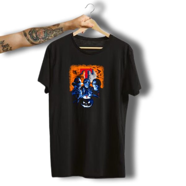 Texas Rangers Horror Halloween Freddy Krueger Jason Voorhees Michael Myers T Shirt t shirt 1