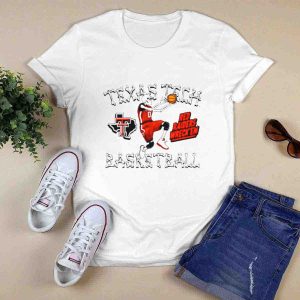 Texas Tech Basketball Red Raiders Wreck Em Skeleton Dunking T-Shirt