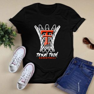 Texas Tech Basketball T Logo With Net T-Shirt
