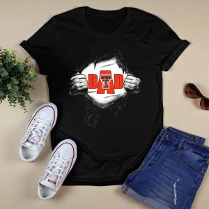 Texas Tech Dad Double T Logo Ripped T-Shirt
