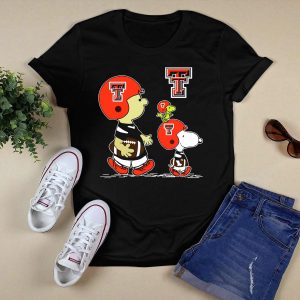 Texas Tech Peanuts Football Snoopy And Woodstock T-Shirt