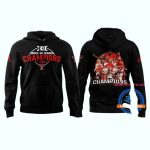 Texas Tech Red Raiders Big 12 Champions 2025 Team Graphic All-Over Print Hoodie