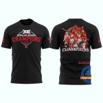 Texas Tech Red Raiders Big 12 Champions 2025 Team Graphic All-Over Print T-Shirt