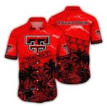 Texas Tech Red Raiders Coconut Pattern Hawaiian Shirt